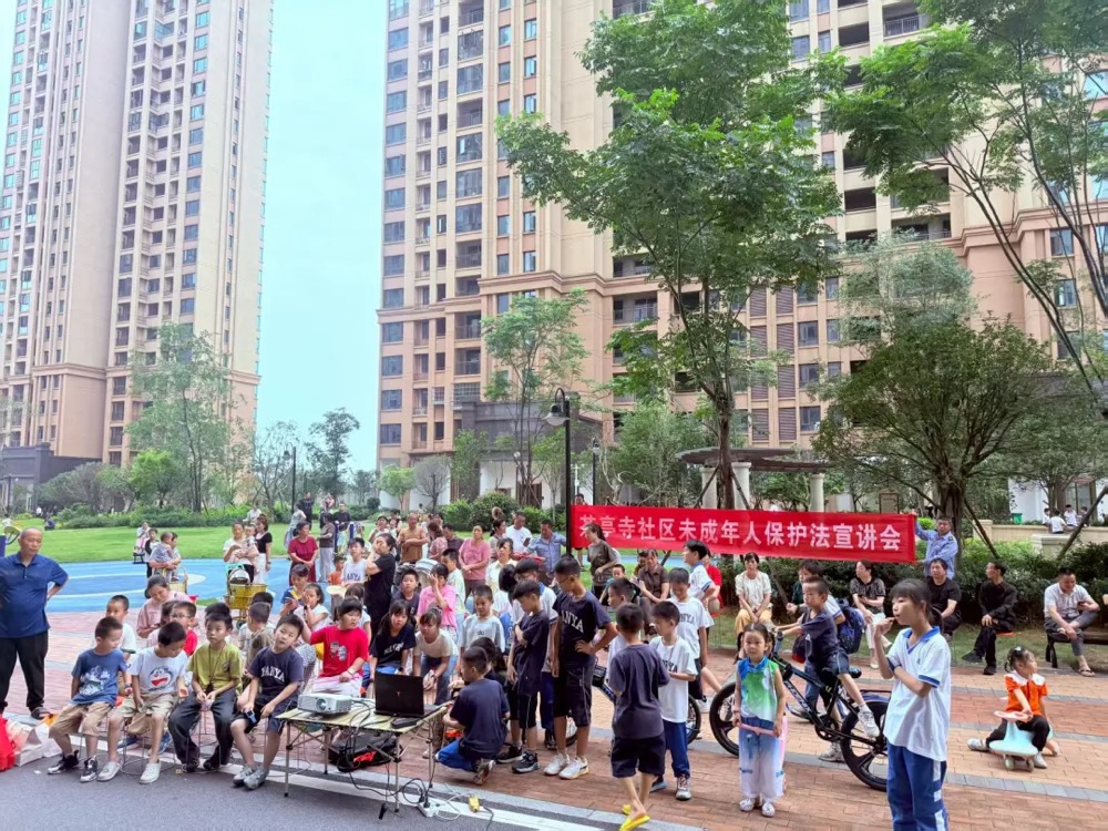 宁乡市人大城郊街道工委开展未成年人保护法宣讲会。