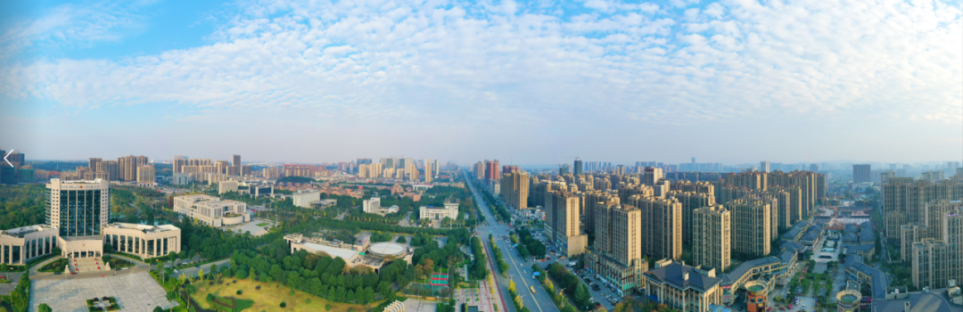 鸟瞰宁乡市。