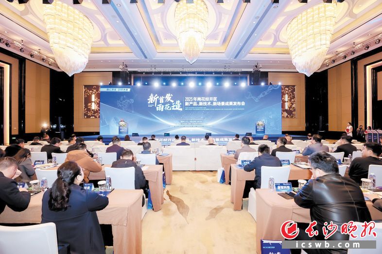 3月19日,2025年雨花经开区“三新”成果发布会举行,全面展示园区“新技术、新产品、新场景”成果。均为雨花经开区供图 3月19日,2025年雨花经开区“三新”成果发布会举行,全面展示园区“新技术、新产品、新场景”成果。均为雨花经开区供图