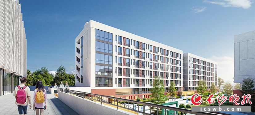 长沙市南雅中学东校校园环境效果图。 均为学校供图