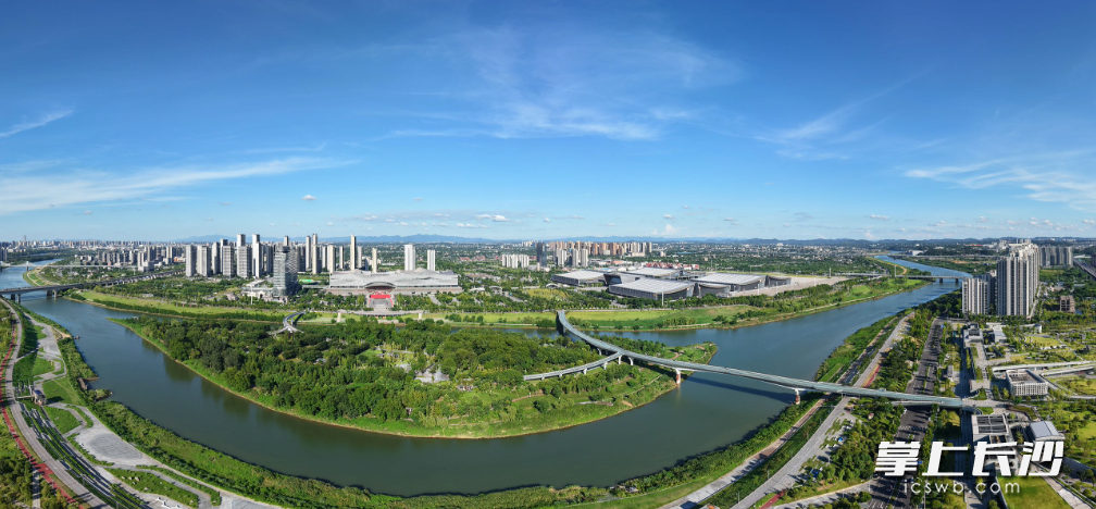 长沙自贸会展区全景图。星沙时报记者 刘思源 摄